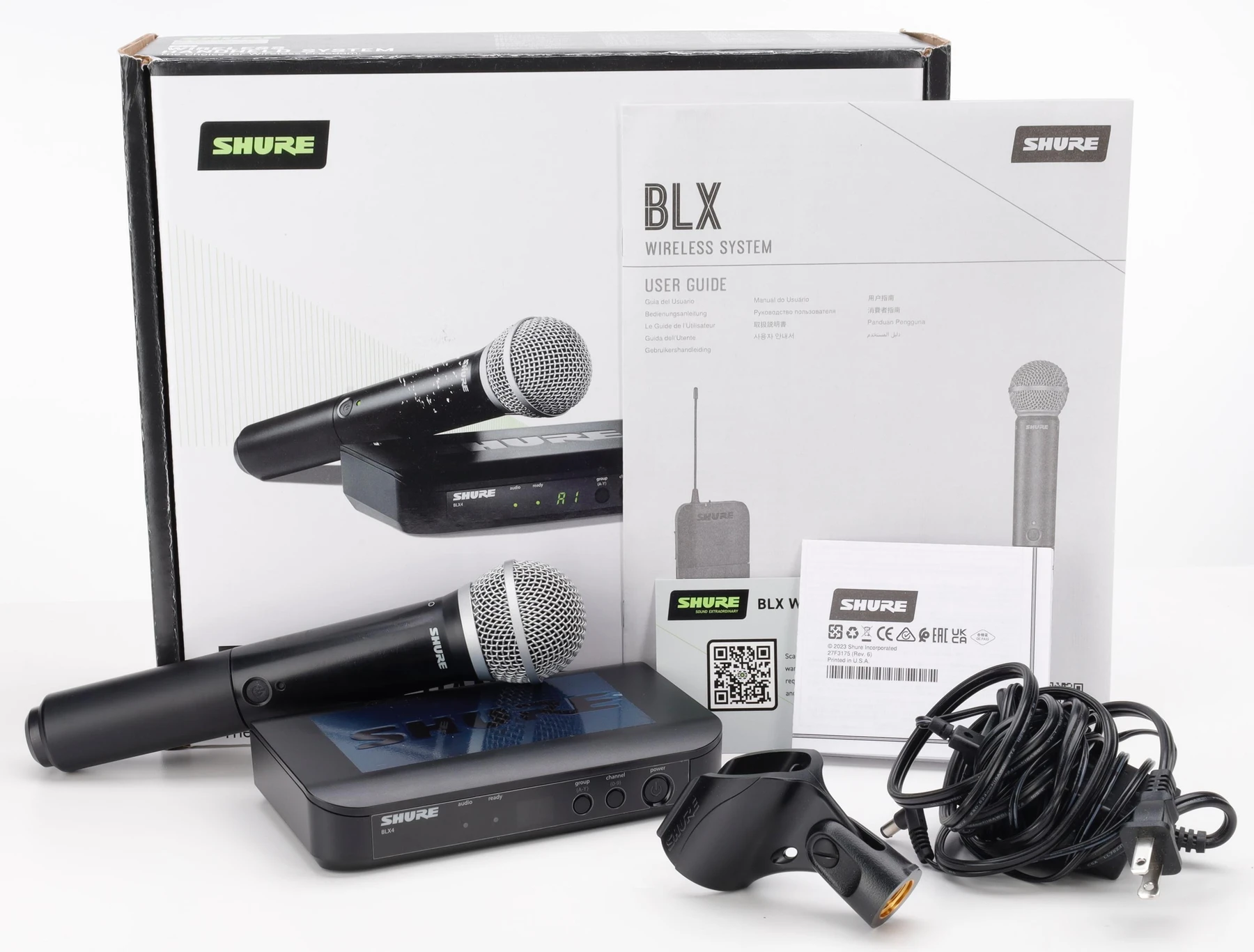Shure BLX24/PG58 无线手持麦克风系统 - H11 频段