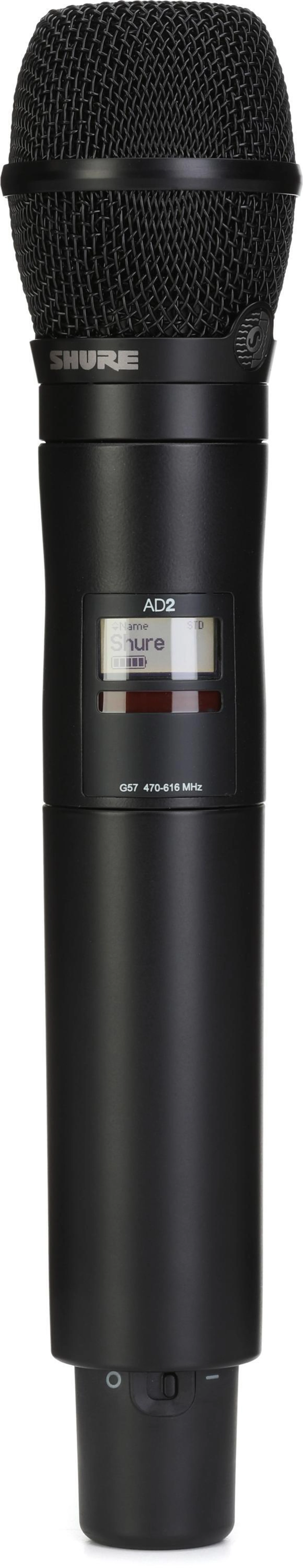 Shure Axient Digital AD2/KSM11 无线手持麦克风发射机 - 黑色