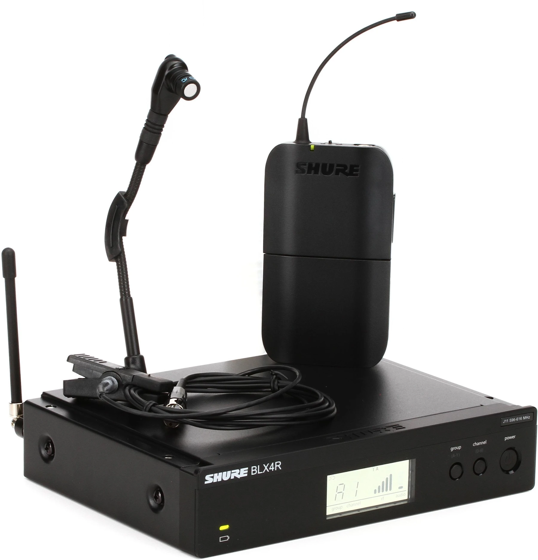 Shure BLX14R/B98 无线乐器麦克风系统 - J11 频段