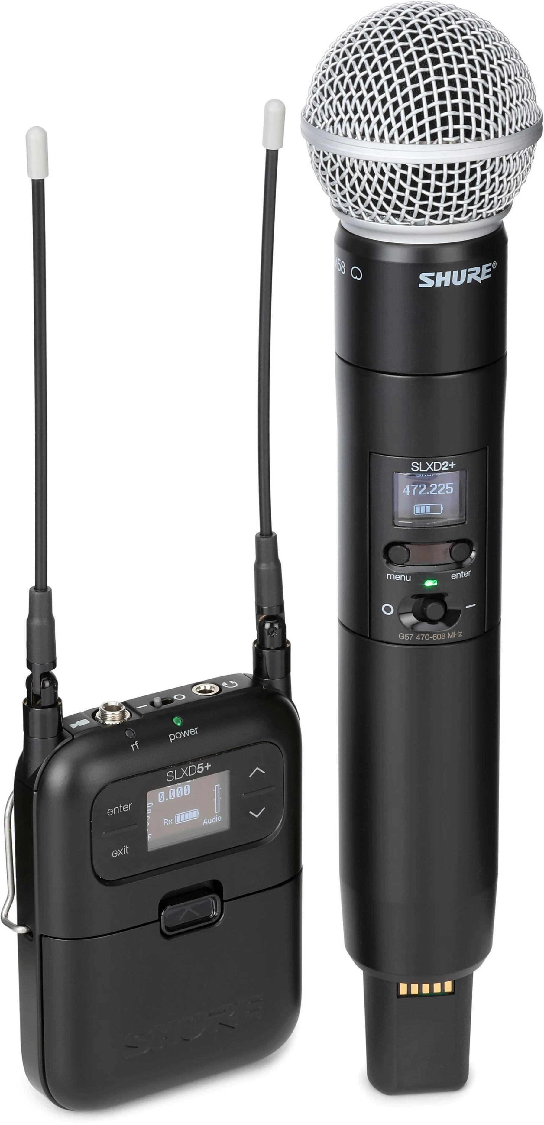 Shure SLXD25+/SM58 数字无线手持系统 - G57 频段