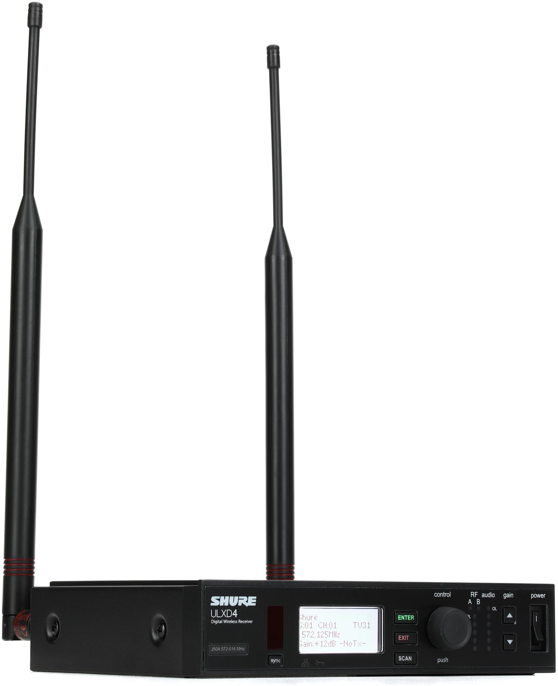 Shure ULXD4 数字无线接收机 - J50A 频段