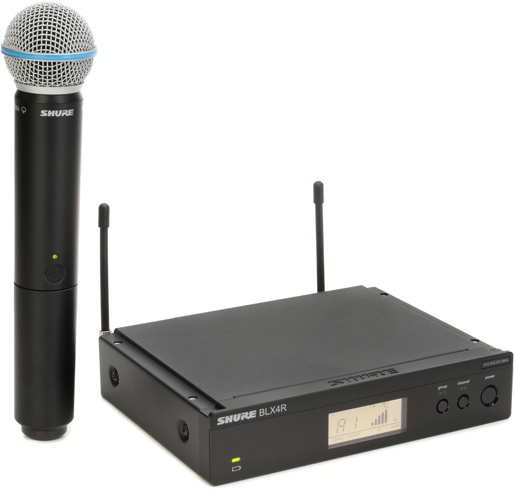 Shure BLX24R/B58 无线手持麦克风系统 - H10 频段