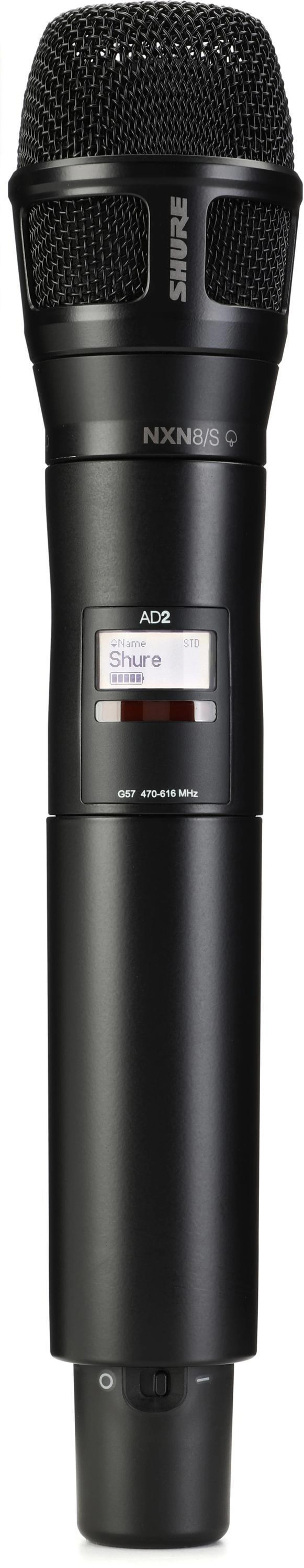 Shure AD2/N8S 无线手持麦克风发射器 - 黑色