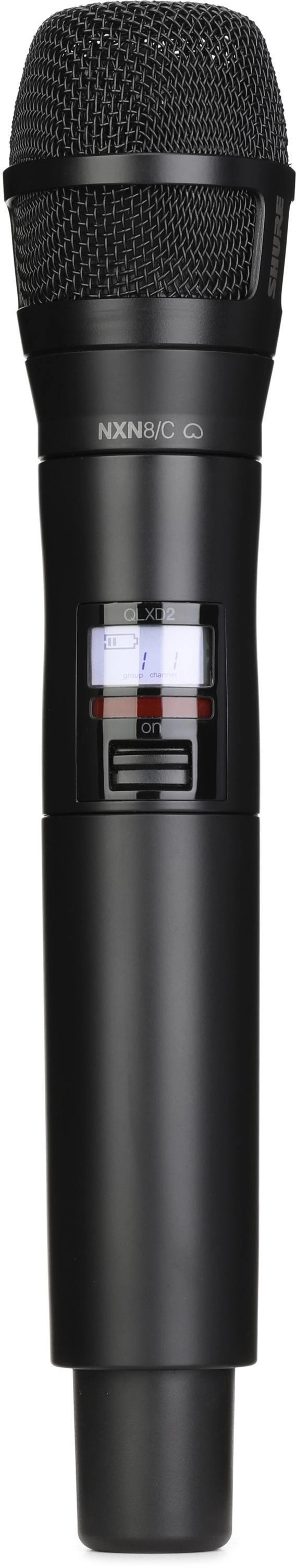 Shure QLXD2/Nexadyne 无线手持麦克风发射器 - 黑色