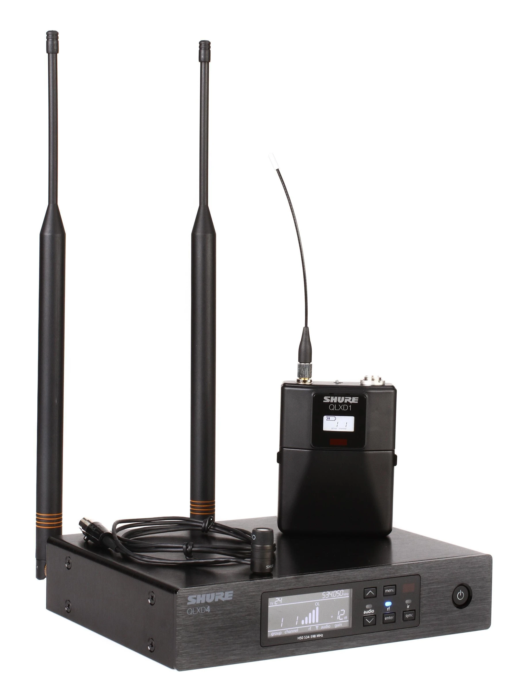 Shure QLXD14/83 无线全向领夹式麦克风系统 - H50 频段