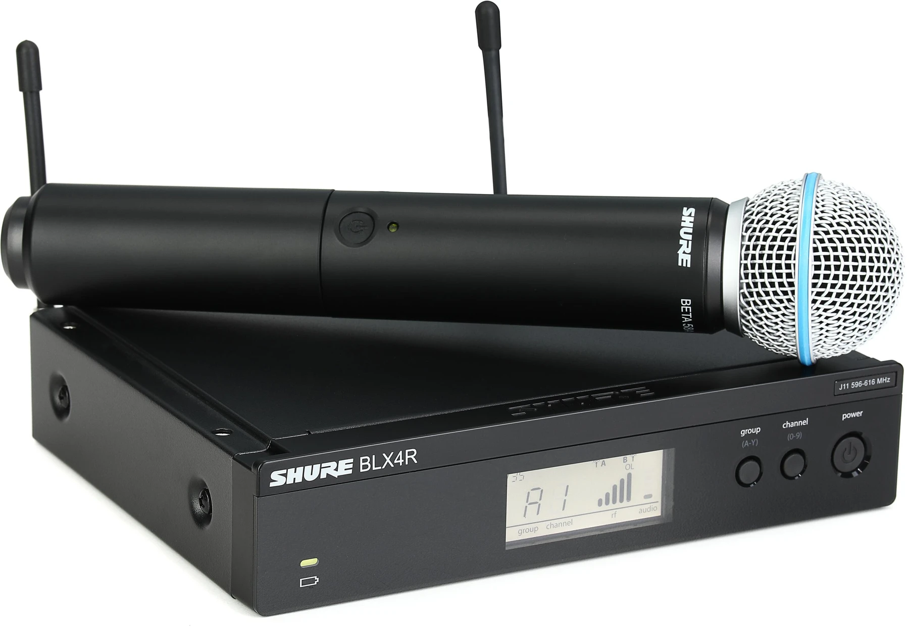 Shure BLX24R/B58 无线手持麦克风系统 - J11 频段