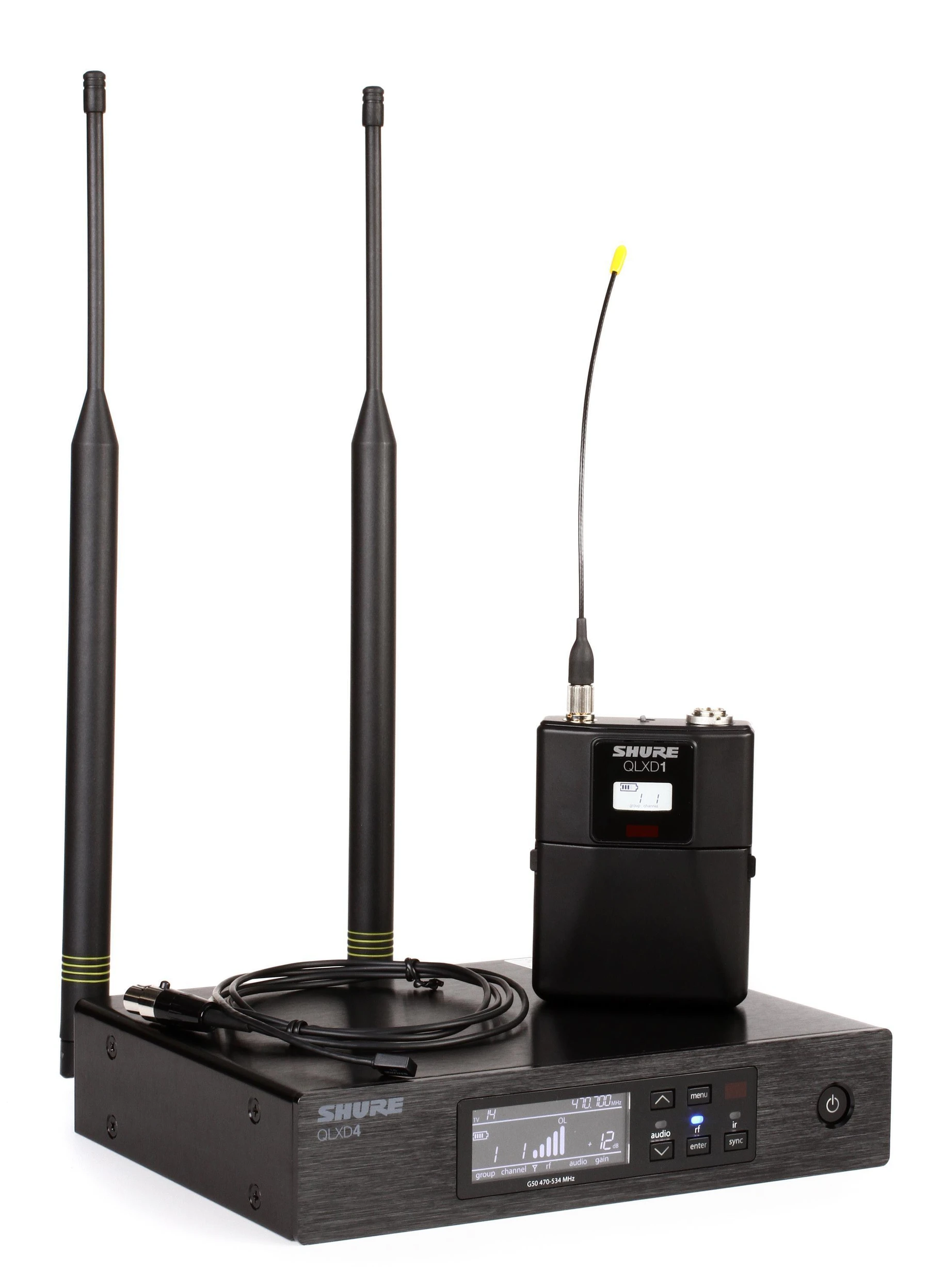 Shure QLXD14/93 无线全向超小型领夹式麦克风系统 - G50 频段