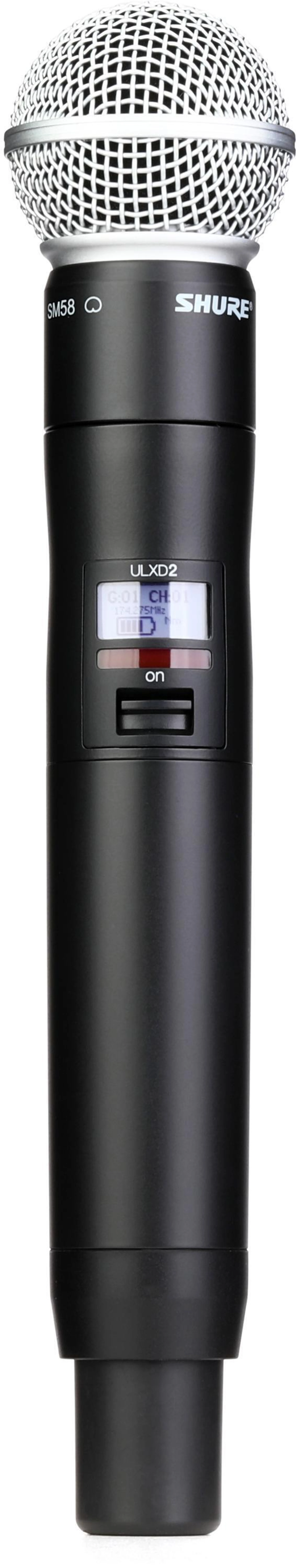 Shure ULXD2/SM58 无线手持麦克风发射机 - V50 频段