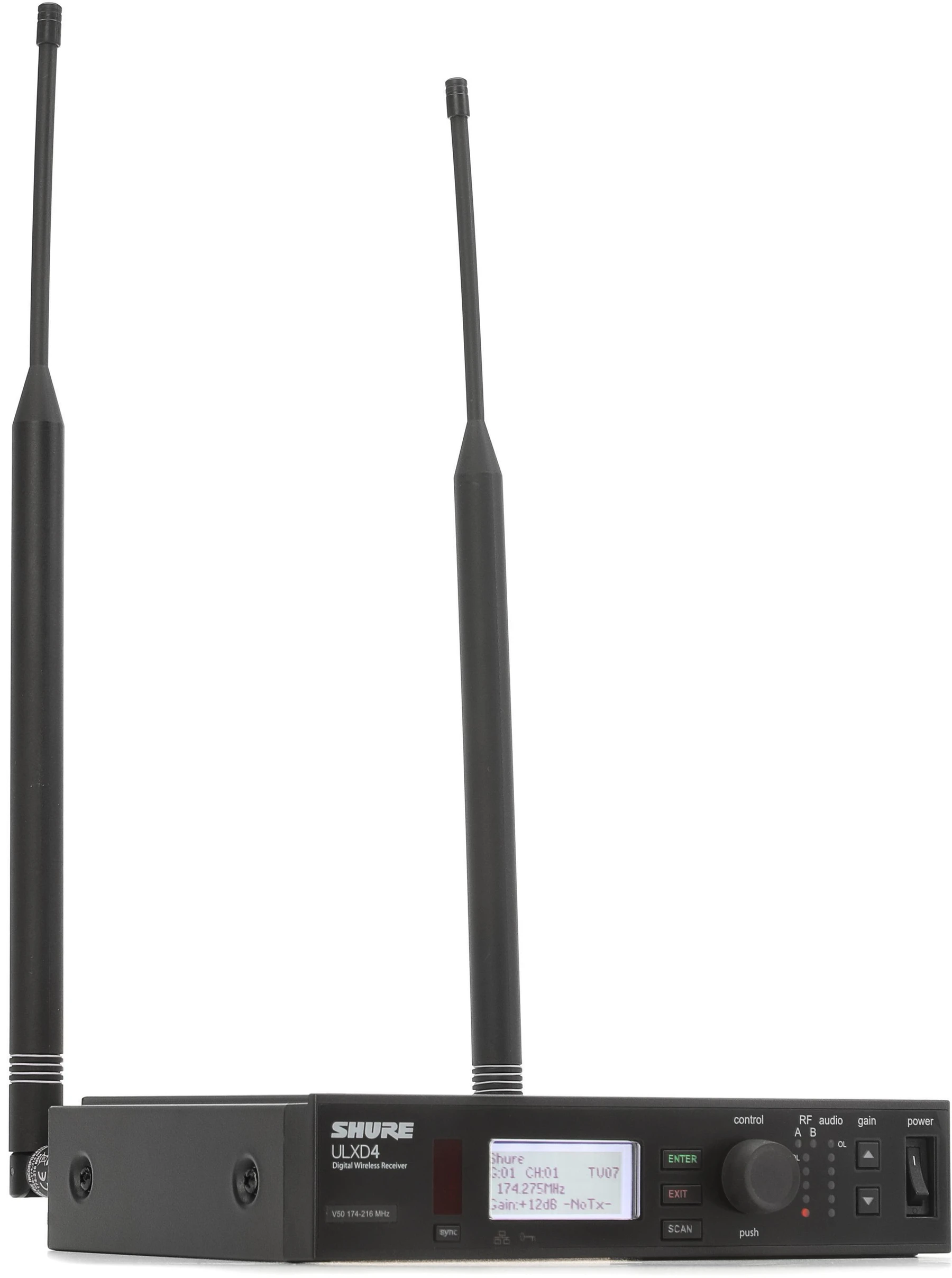Shure ULXD4 数字无线接收机 - V50 频段