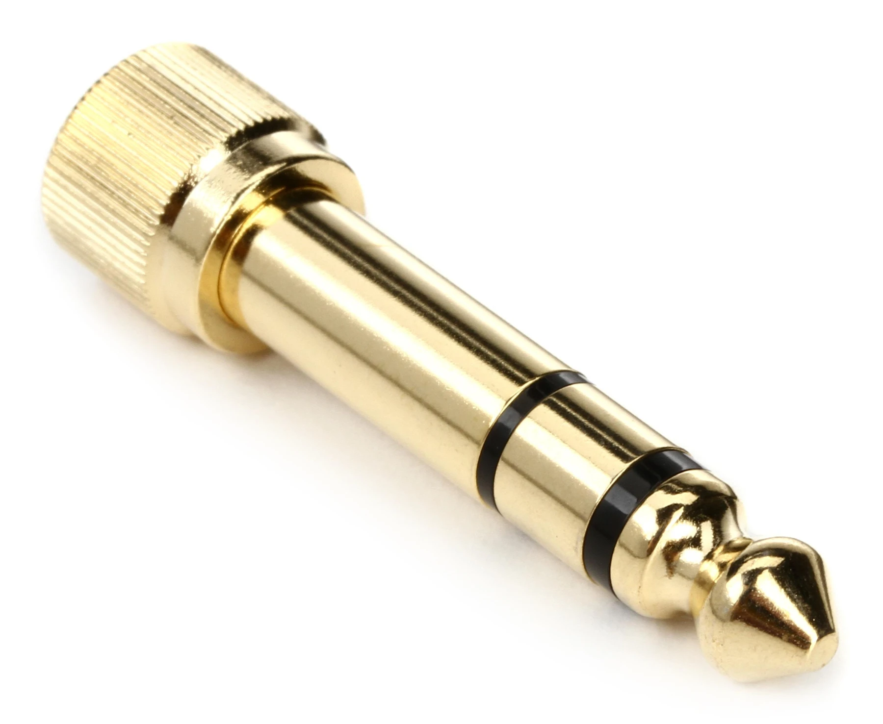 Shure HPAQA1 1/4 英寸 TRS 公头转带螺纹 3.5mm TRS 母头立体声耳机适配器