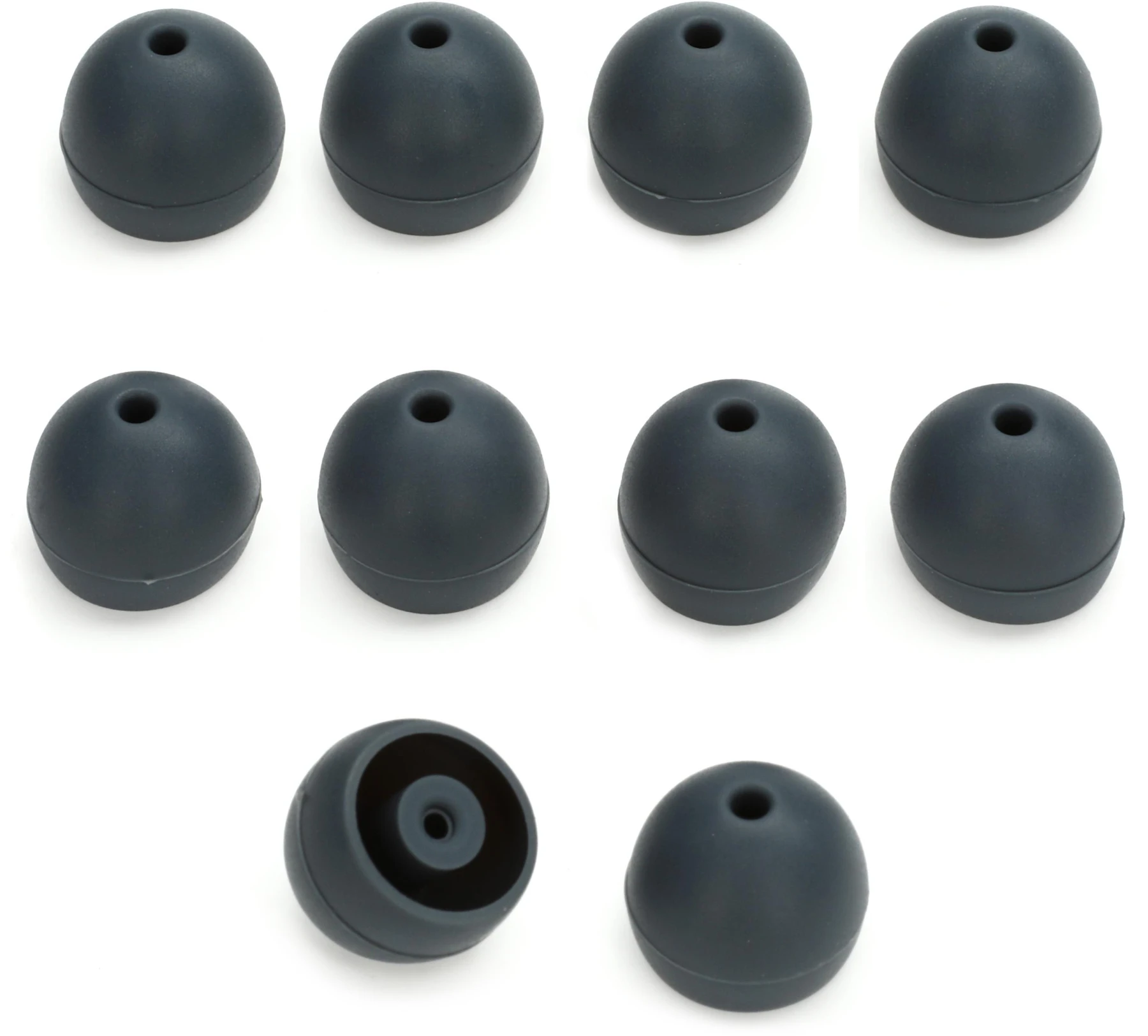 Shure EASFX1-10M 适用于 Shure 隔音耳机的灰色柔性替换耳塞套 - 中号（10包）