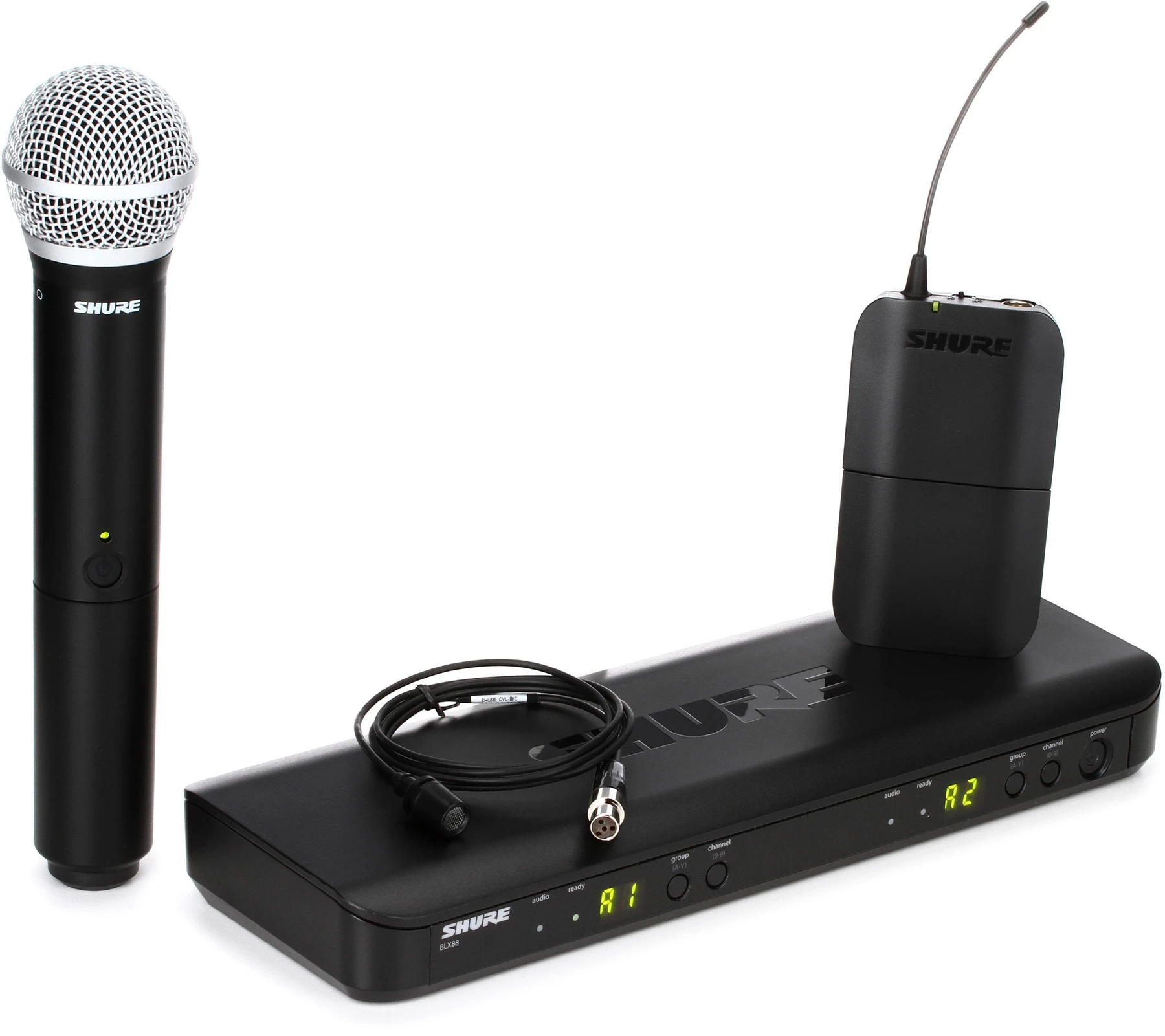 Shure BLX1288/CVL 双通道无线组合系统 - H11 频段