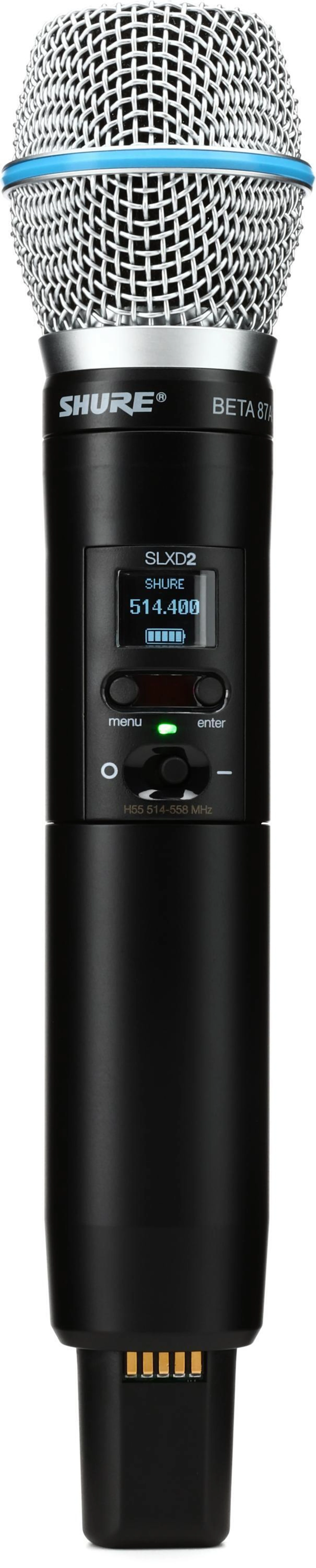 Shure SLXD2/B87A 无线手持话筒发射器 - H55 频段