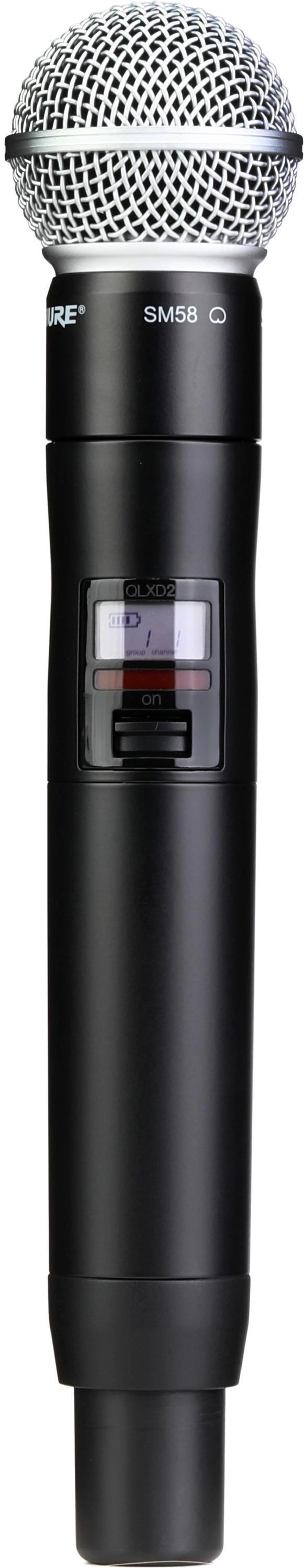 Shure QLXD2/SM58 无线手持话筒发射机 - V50 频段