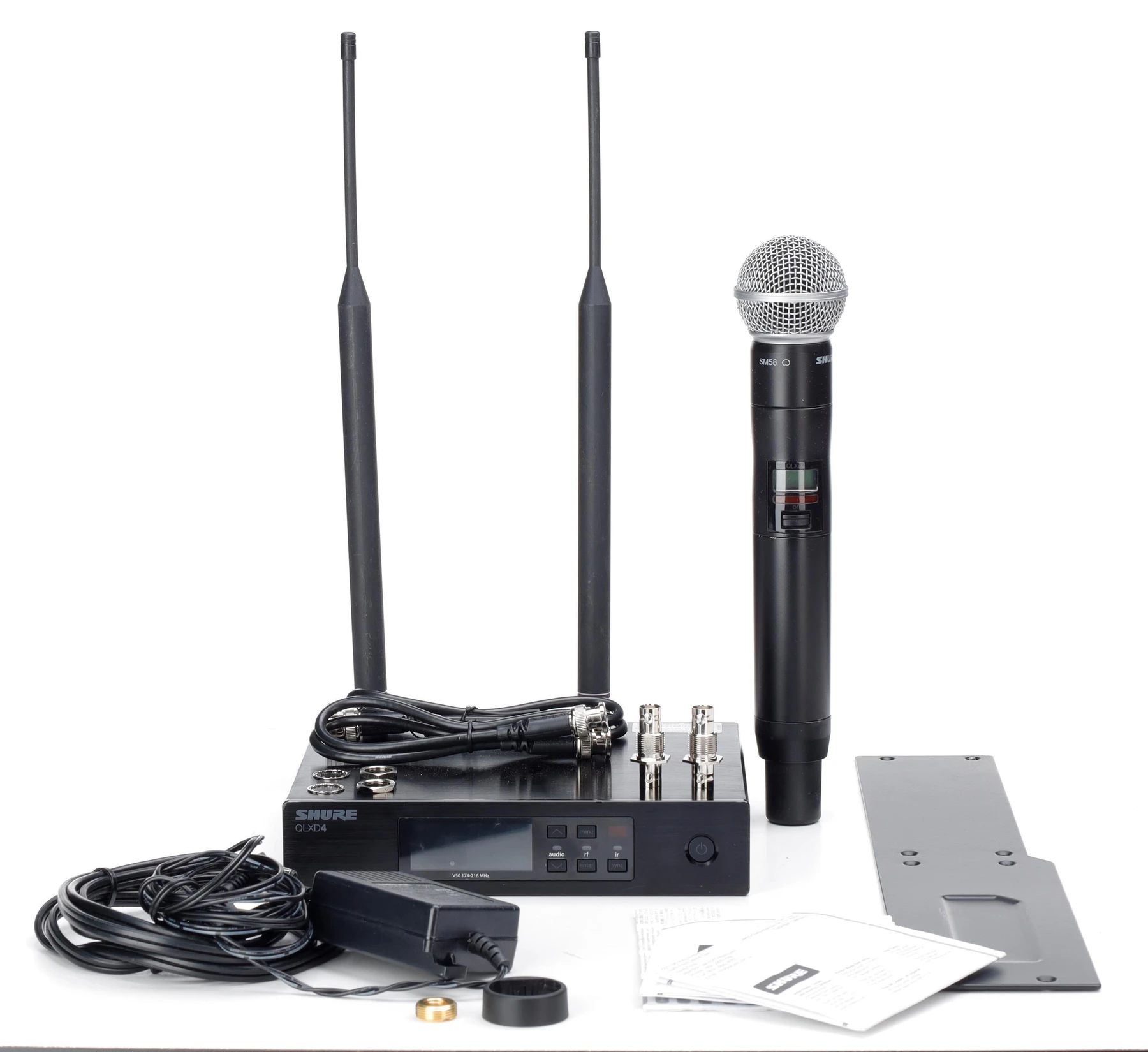 Shure QLXD24/SM58 数字无线手持话筒系统 - V50 频段