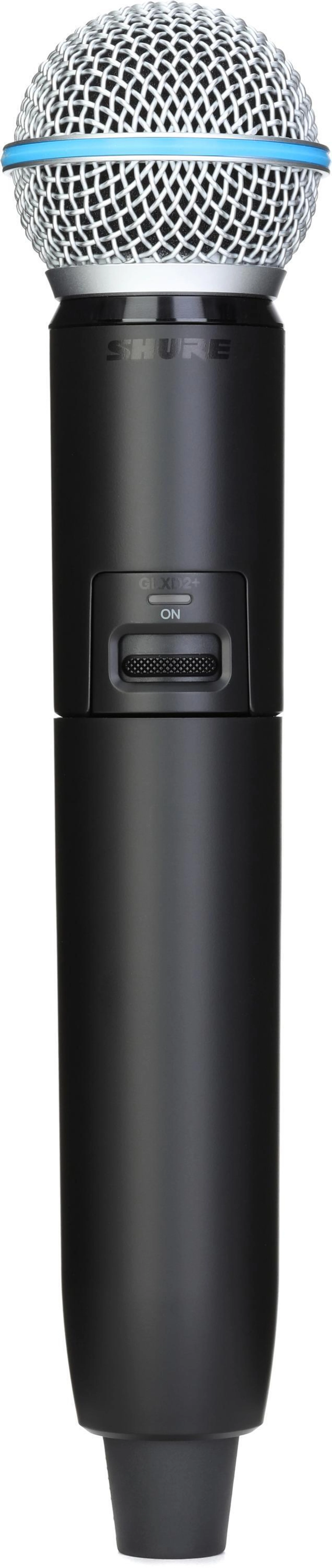 Shure GLXD2+/B58 配备 Beta 58A 音头的数字无线手持发射机