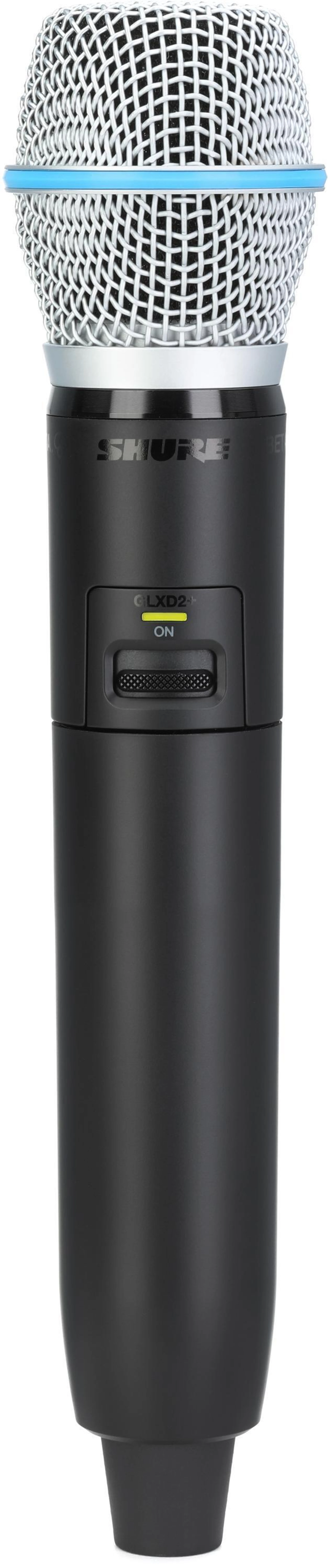 Shure GLXD2+/87A 配备 BETA 87A 音头的数字无线手持发射器
