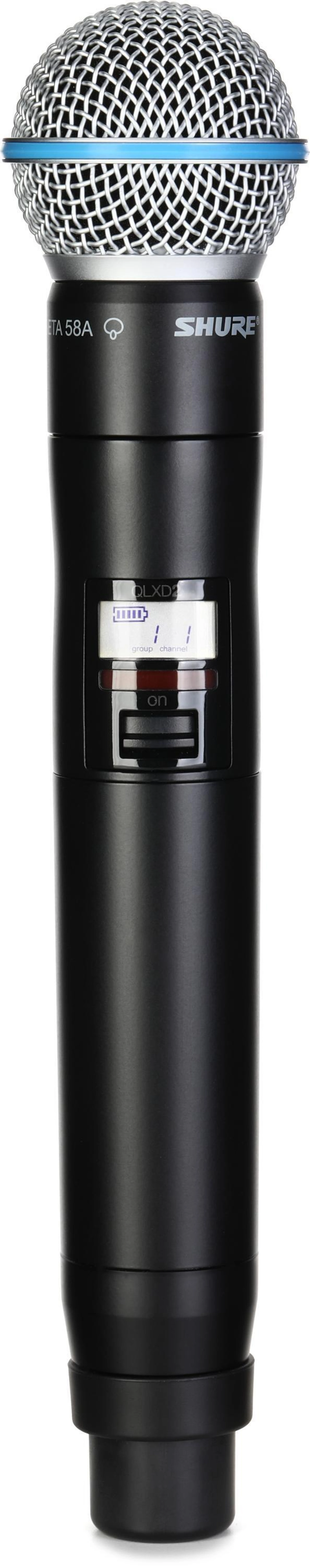 Shure QLXD2/BETA58A 无线手持麦克风发射器 - V50 频段