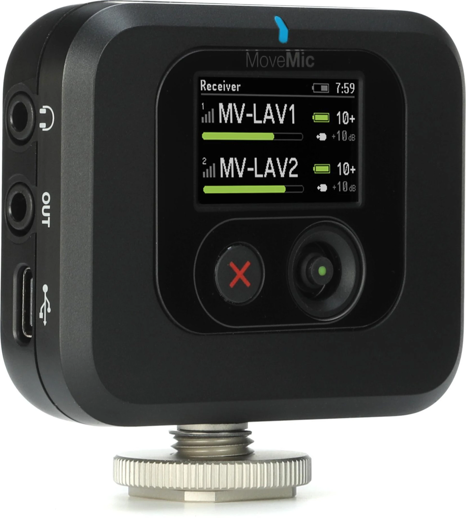 Shure MoveMic 热靴安装无线接收器