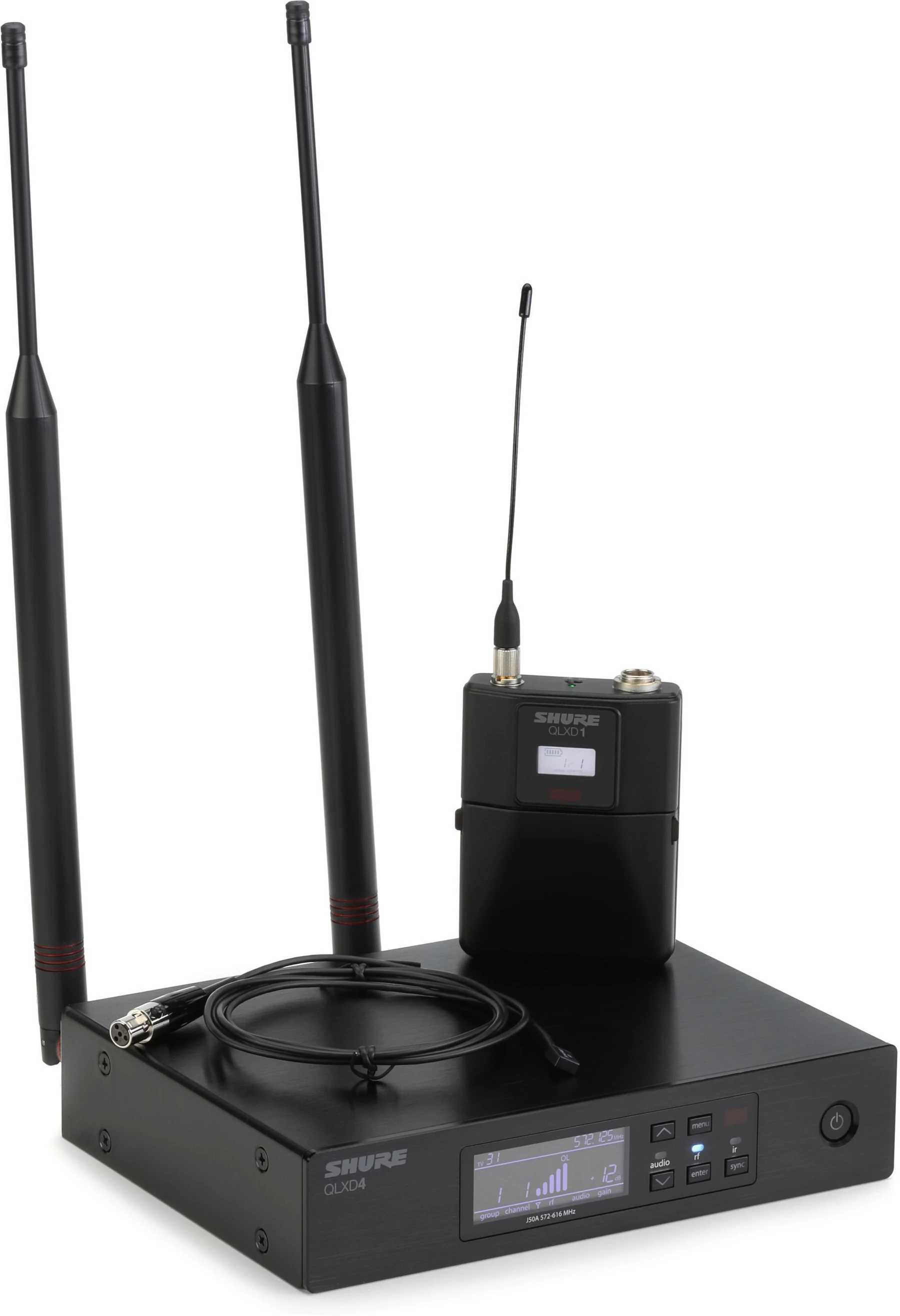 Shure QLXD14/93 无线全向超小型领夹麦克风系统 - J50A 频段