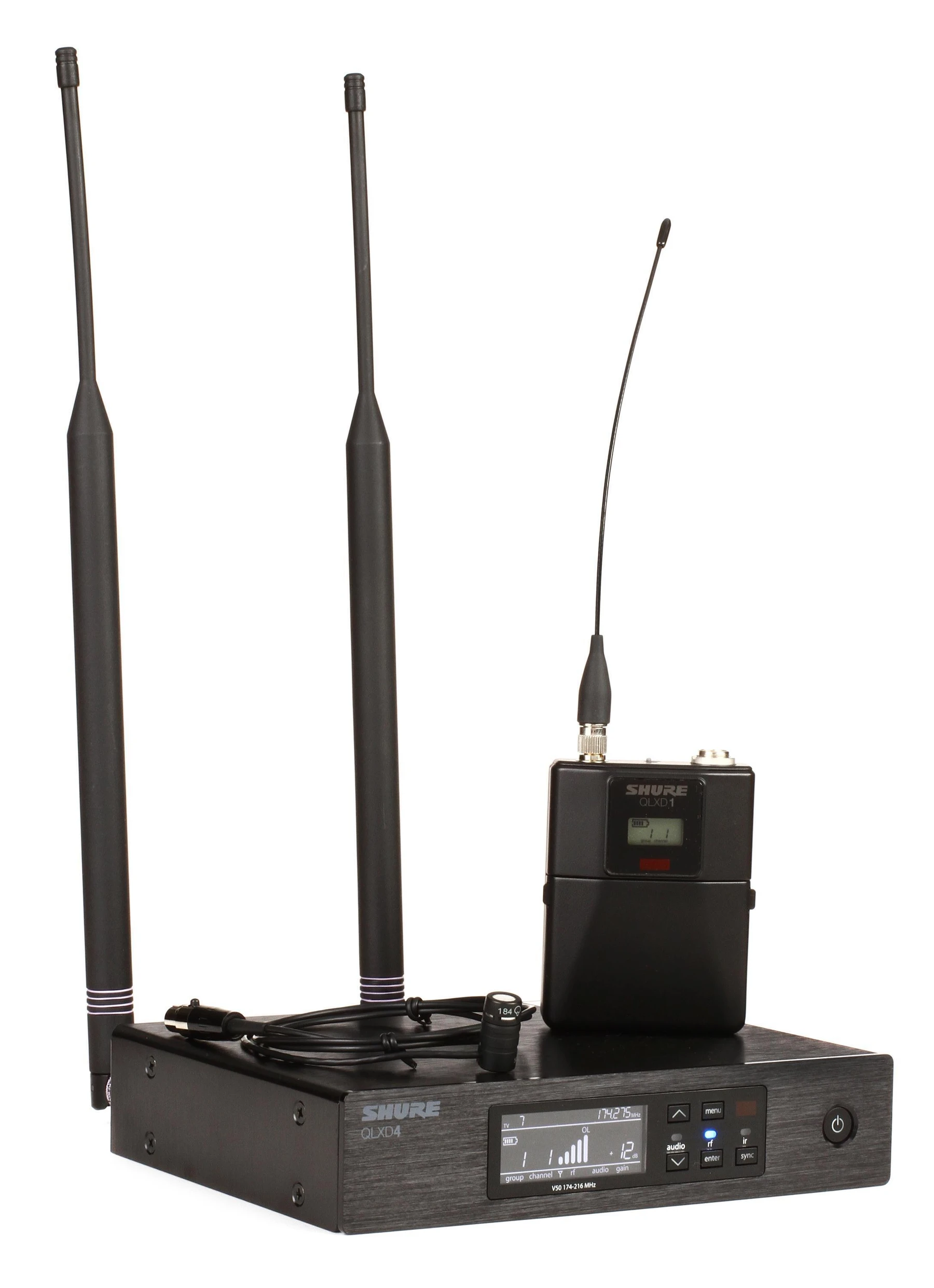 Shure QLXD14/84m 无线超心形指向性领夹麦克风系统 - V50 频段