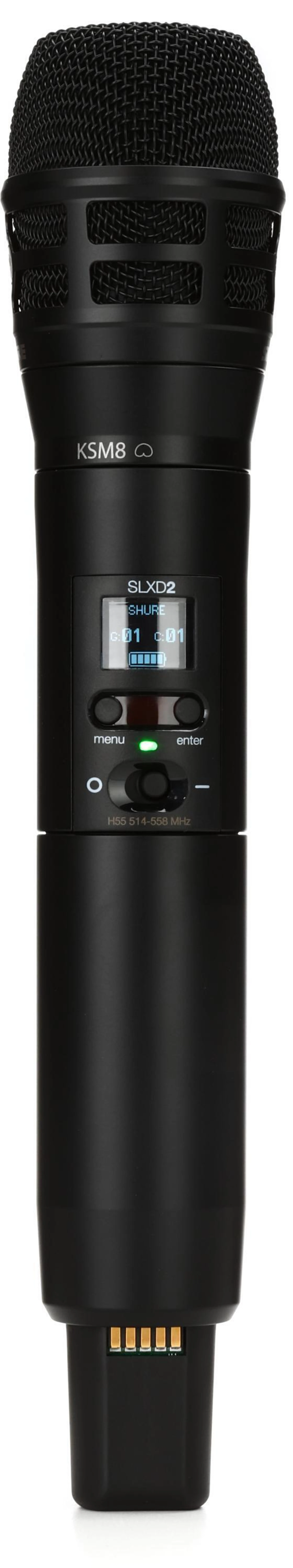 Shure SLXD2/K8B 无线手持麦克风发射机 - H55 频段
