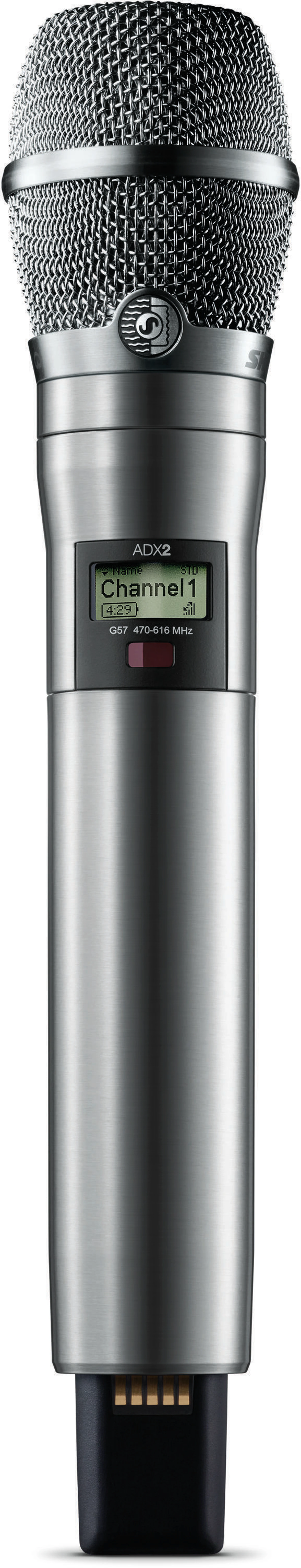 Shure ADX2/K11 手持无线麦克风发射机 - G57 频段，镍色