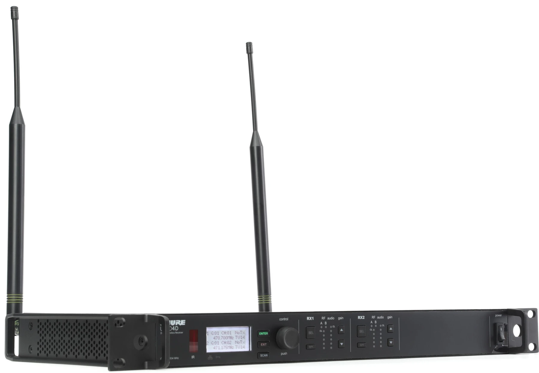 Shure ULXD4D-GV 无线数字接收机 - G57 频段