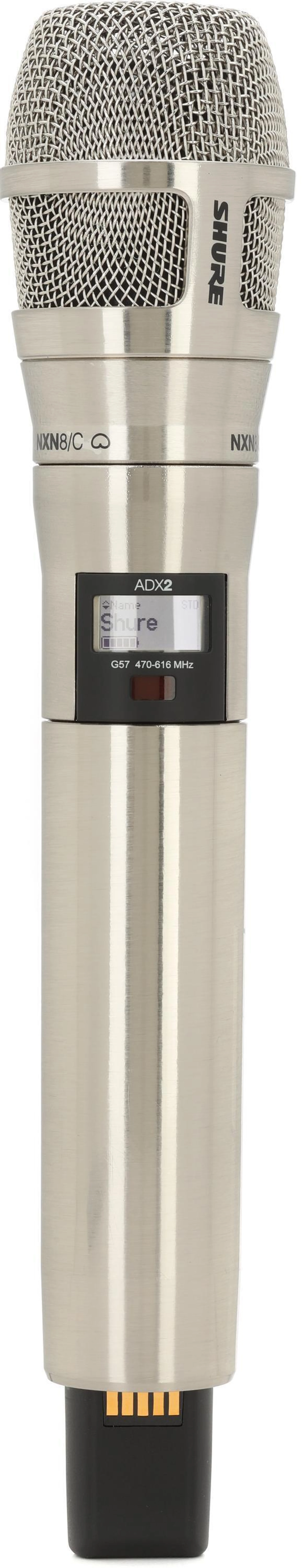 Shure ADX2/N8C 无线手持麦克风发射机 - 镍色