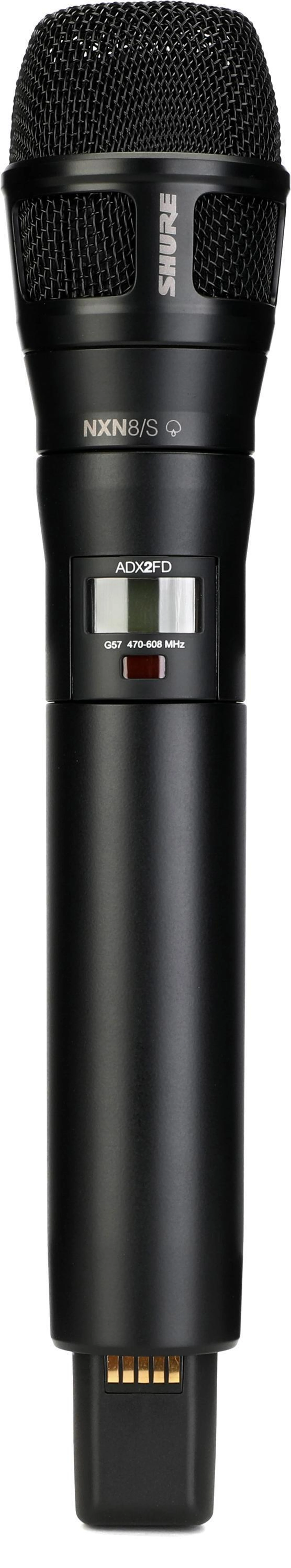 Shure ADX2FD/N8S 无线手持麦克风发射机 - 黑色