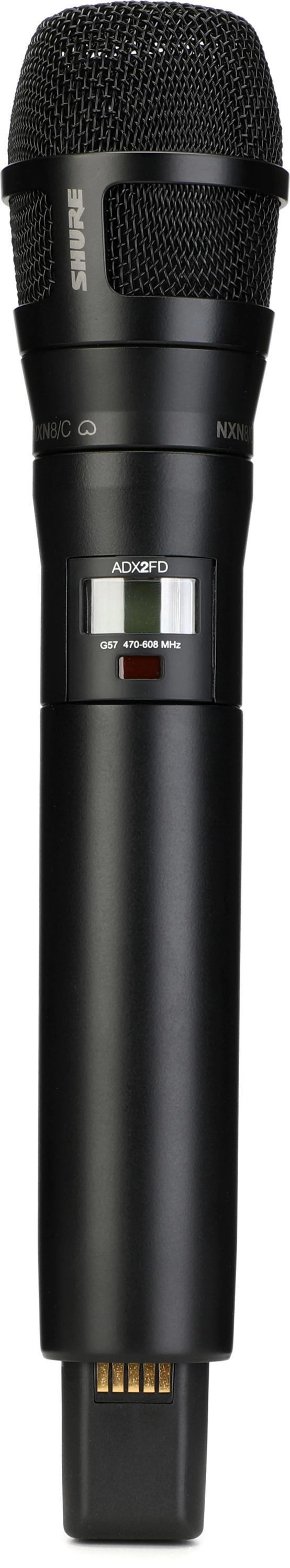Shure ADX2FD/N8C 无线手持麦克风发射机 - 黑色