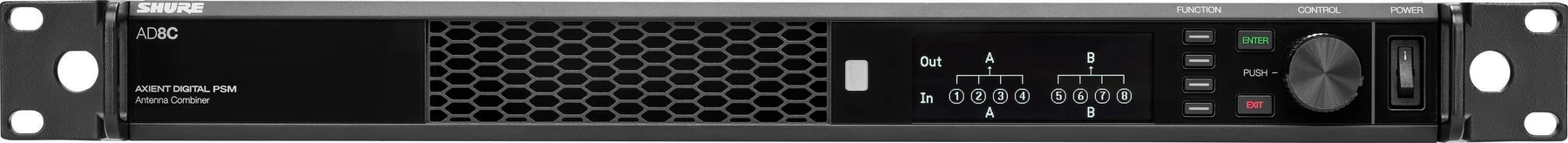 Shure AD8C Axient Digital PSM 8端口合路器直流模块 - 470-960MHz