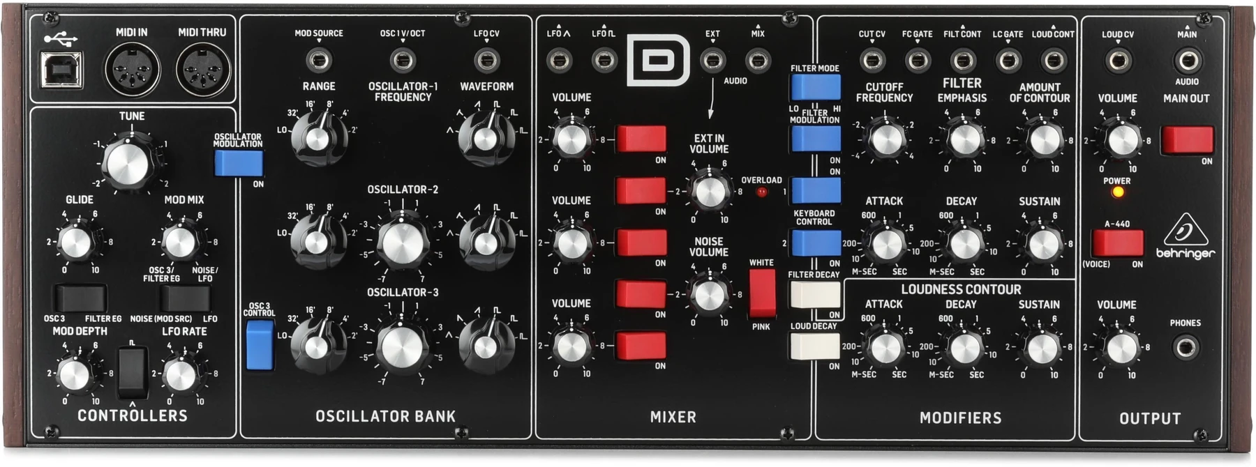 Behringer Model D 模拟合成器