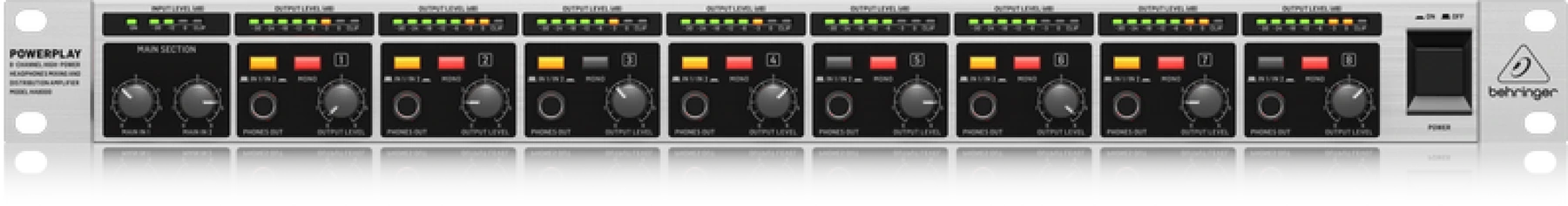 Behringer HA8000 V2 8通道耳机混音/分配放大器