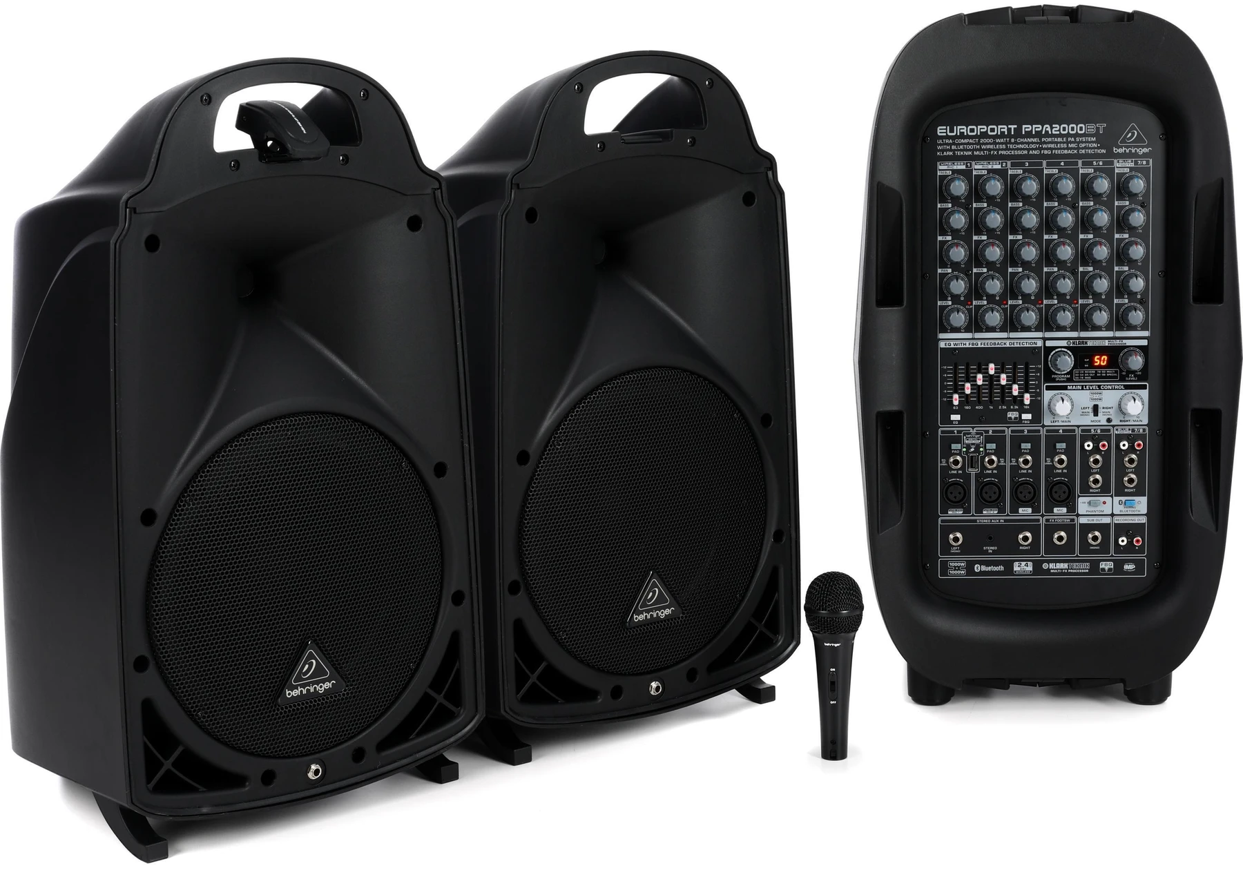 Behringer Europort PPA2000BT 8通道便携式蓝牙扩声系统