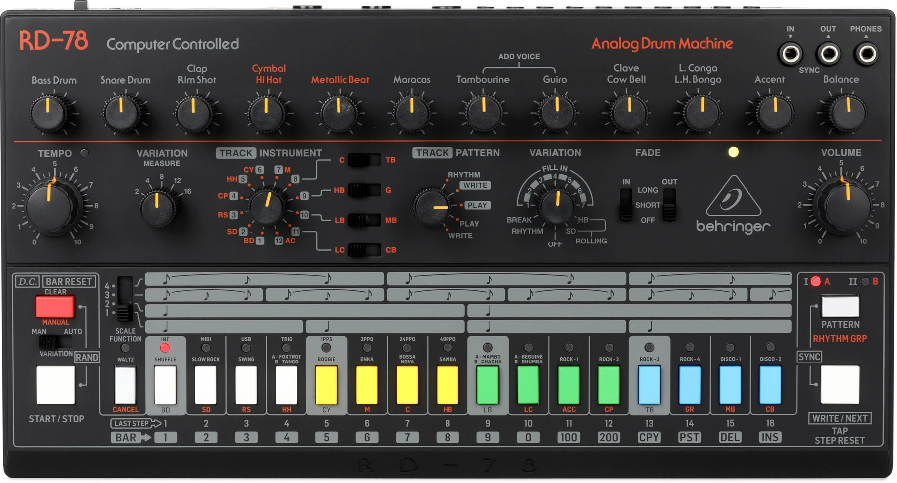 Behringer RD-78 模拟鼓机