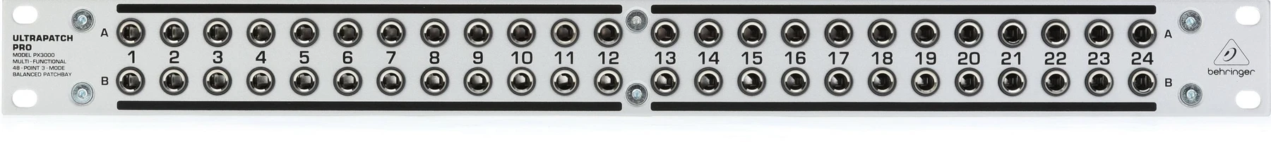 Behringer Ultrapatch Pro PX3000 48点1/4英寸TRS平衡跳线盘