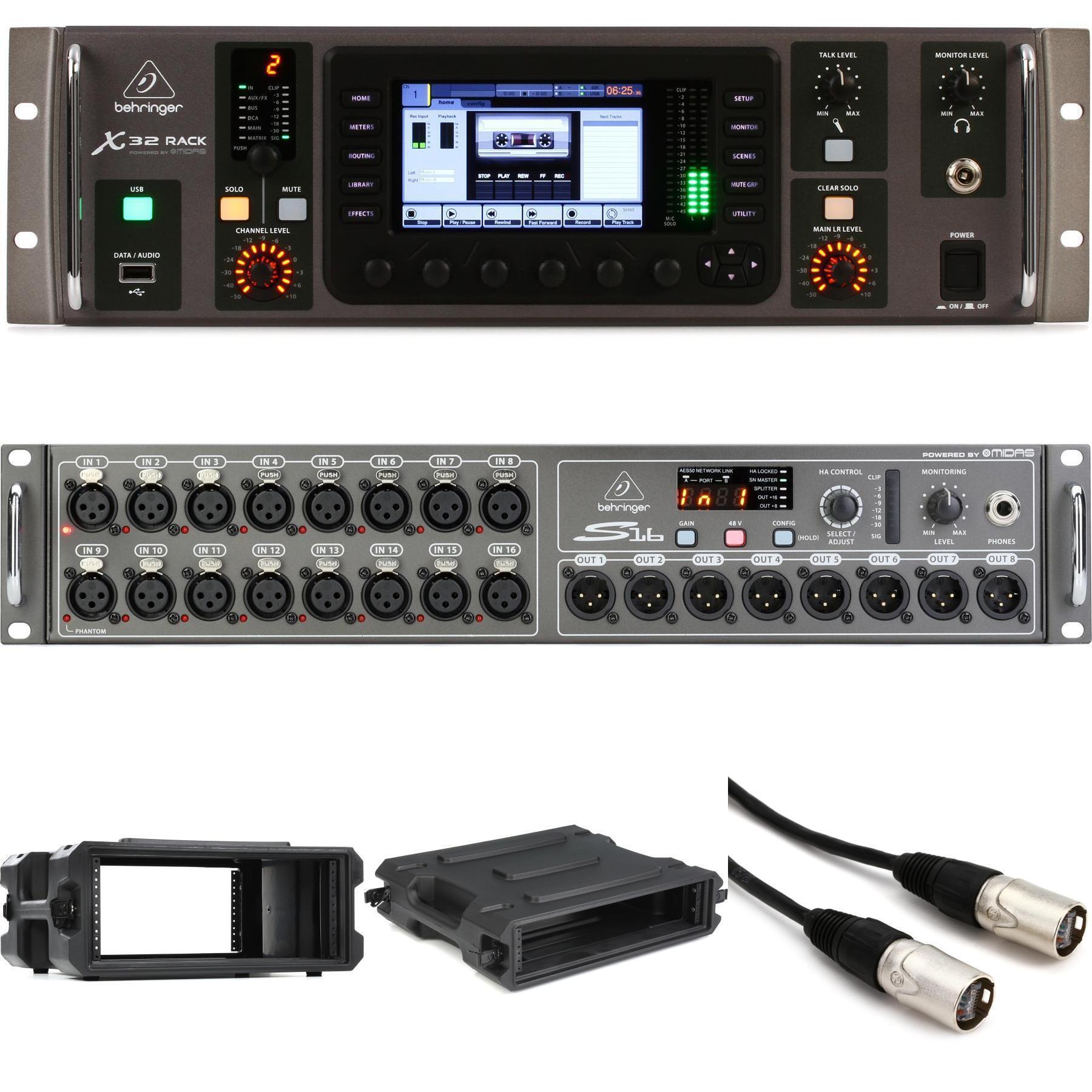 Behringer X32 Rack Pack 搭配S16舞台接口箱套装