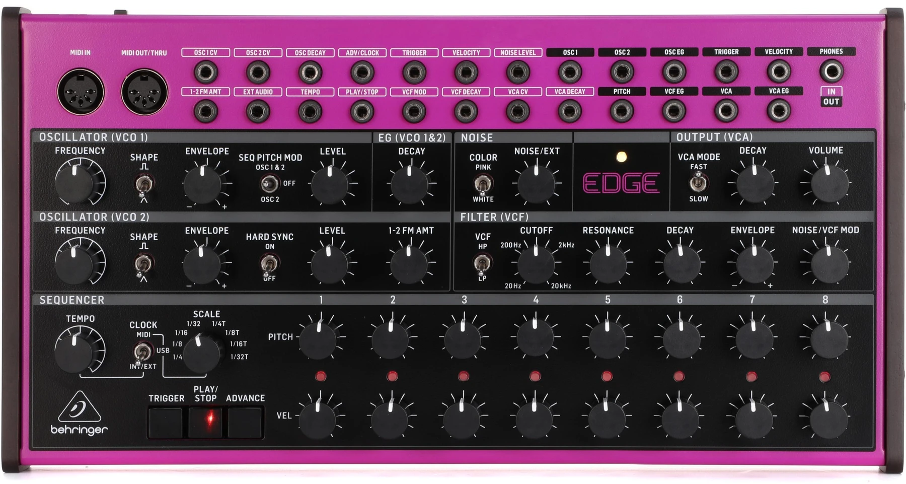 百灵达 Edge 半模块化模拟打击乐合成器