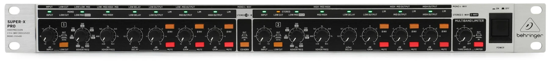 Behringer Super-X Pro CX3400 V2 带限幅器的多通道分频器