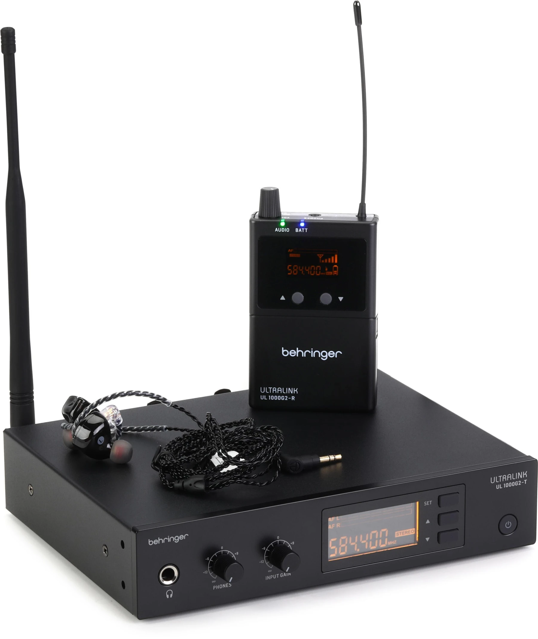 百灵达 UL 1000G2 高性能 UHF 无线入耳监听系统