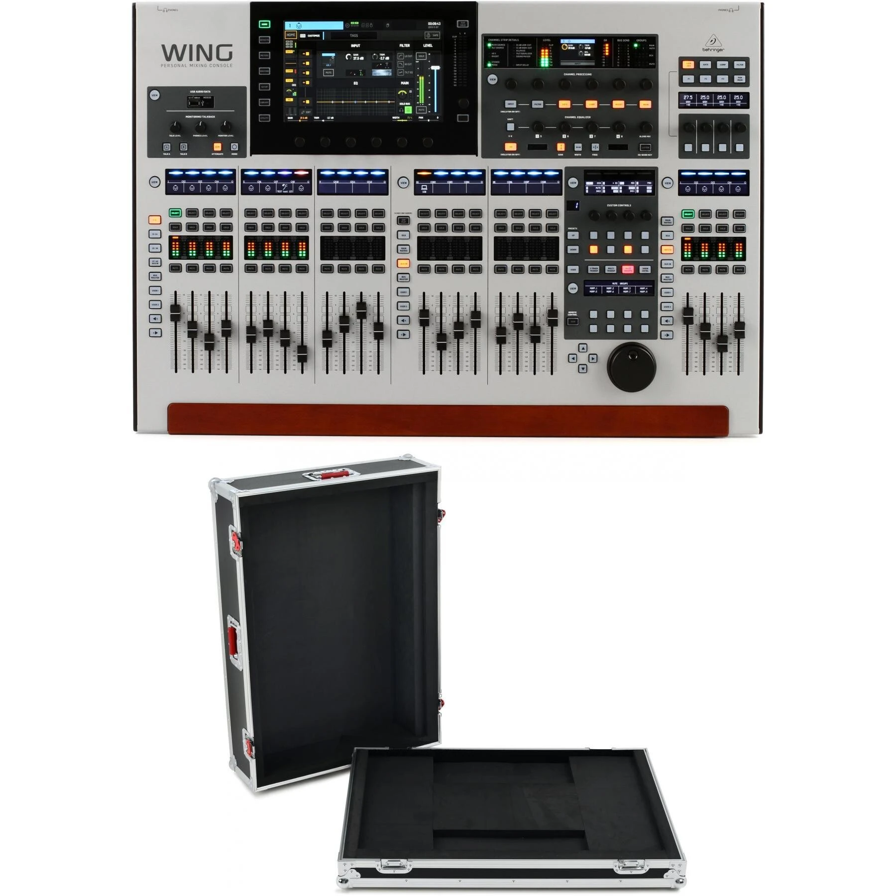 Behringer WING 48 通道数字调音台，配 ATA 木箱