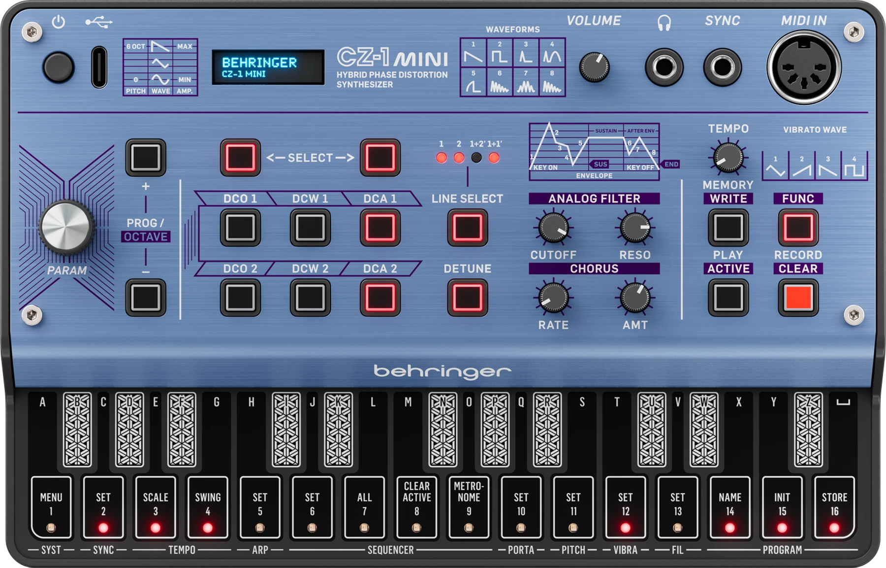 Behringer CZ-1 迷你混合相位失真合成器