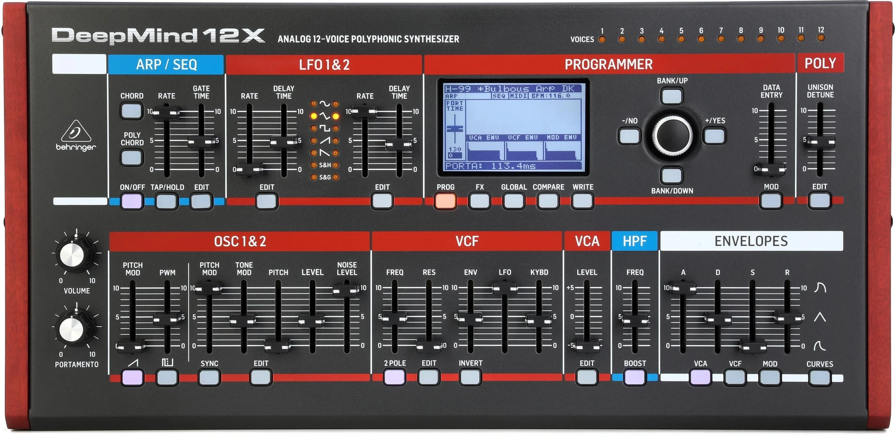 Behringer DeepMind 12XD 复音桌面模拟合成器
