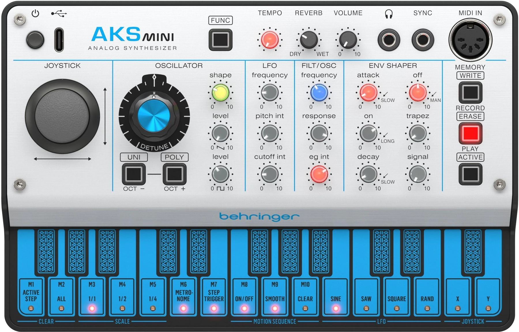 Behringer AKS Mini 便携式模拟合成器