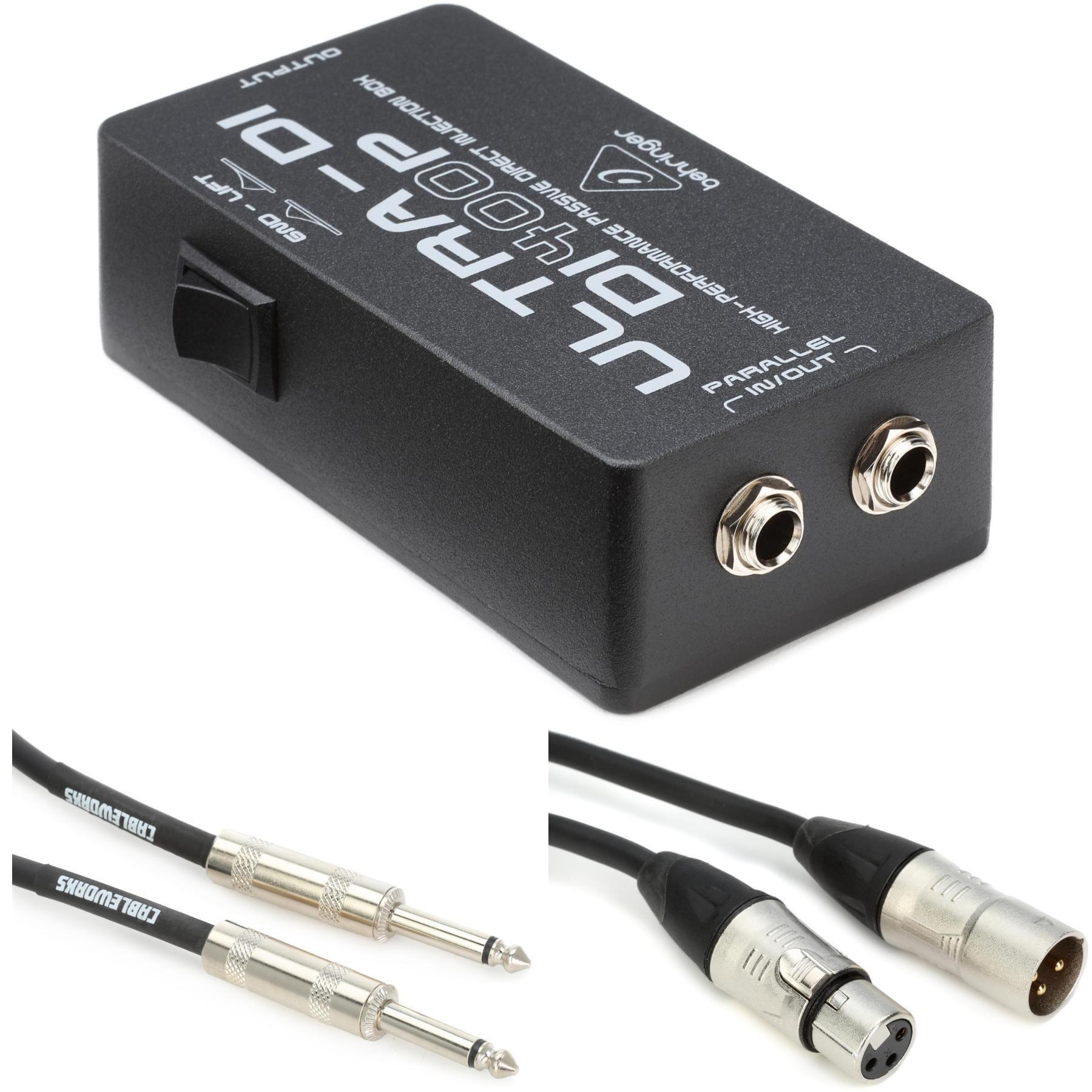 Behringer Ultra-DI DI400P 单通道无源乐器直通盒，含线缆