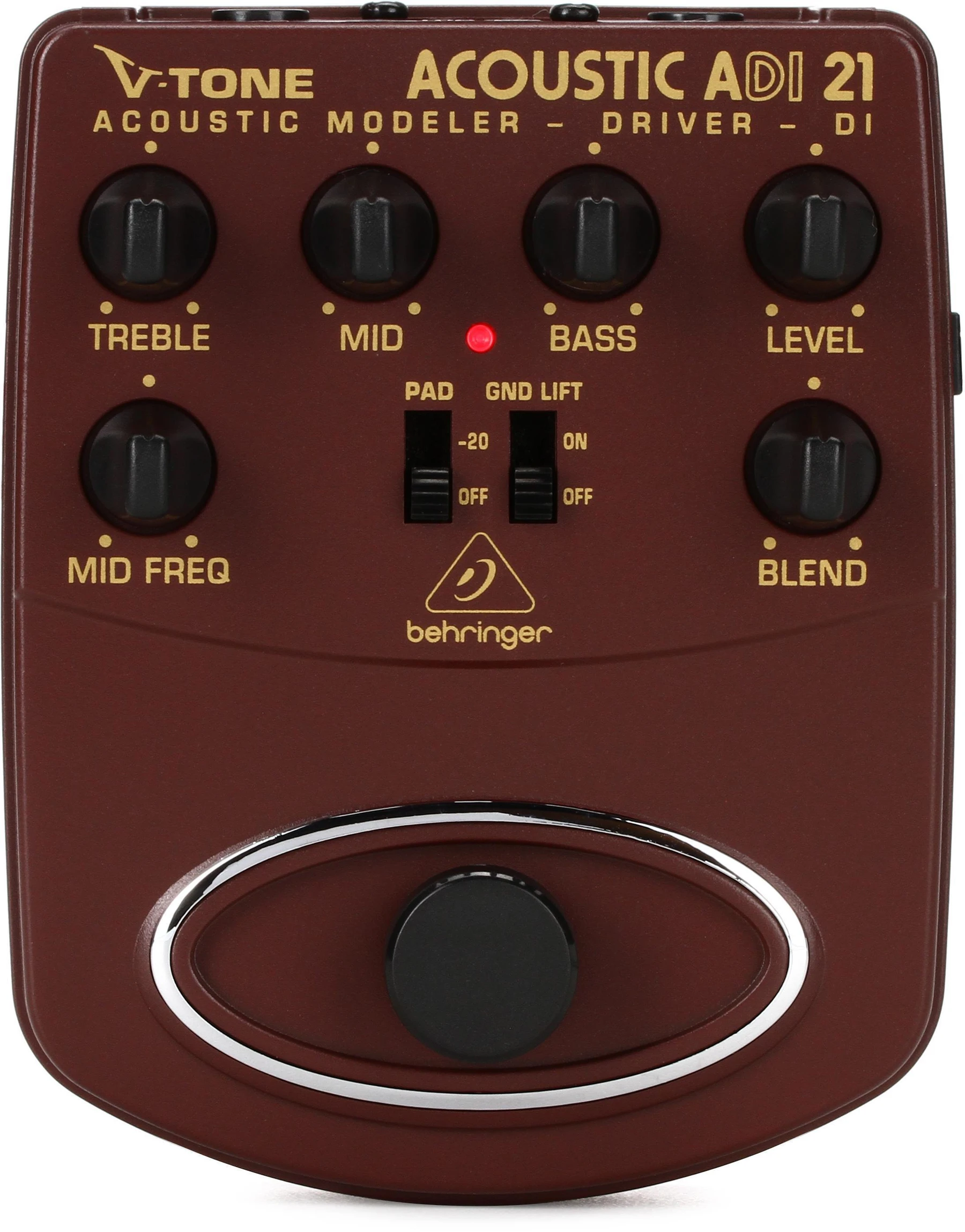百灵达 ADI21 V-Tone 原声吉他驱动 DI 单块效果器
