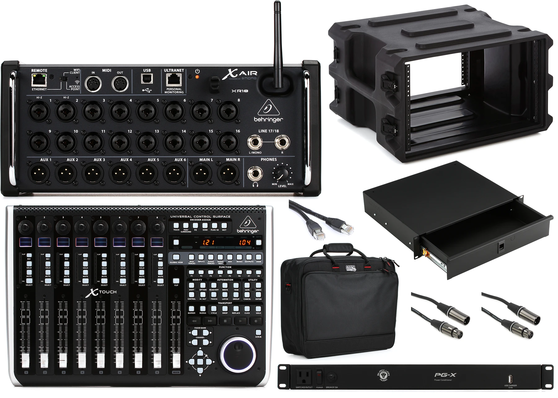 Behringer X Air XR18 18通道平板控制数字调音台及控制界面巡演套装