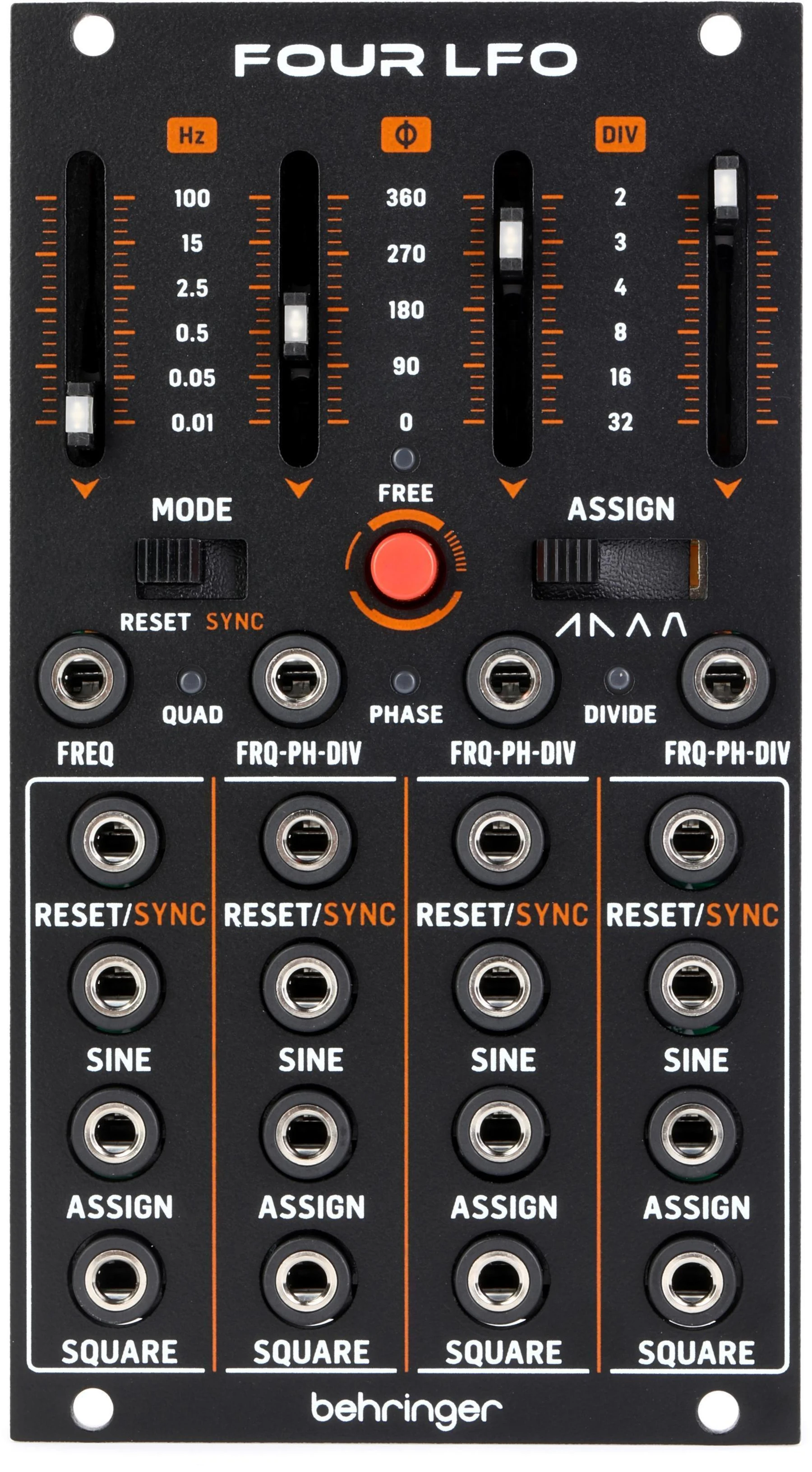 Behringer Four LFO 四通道 LFO Eurorack 模块