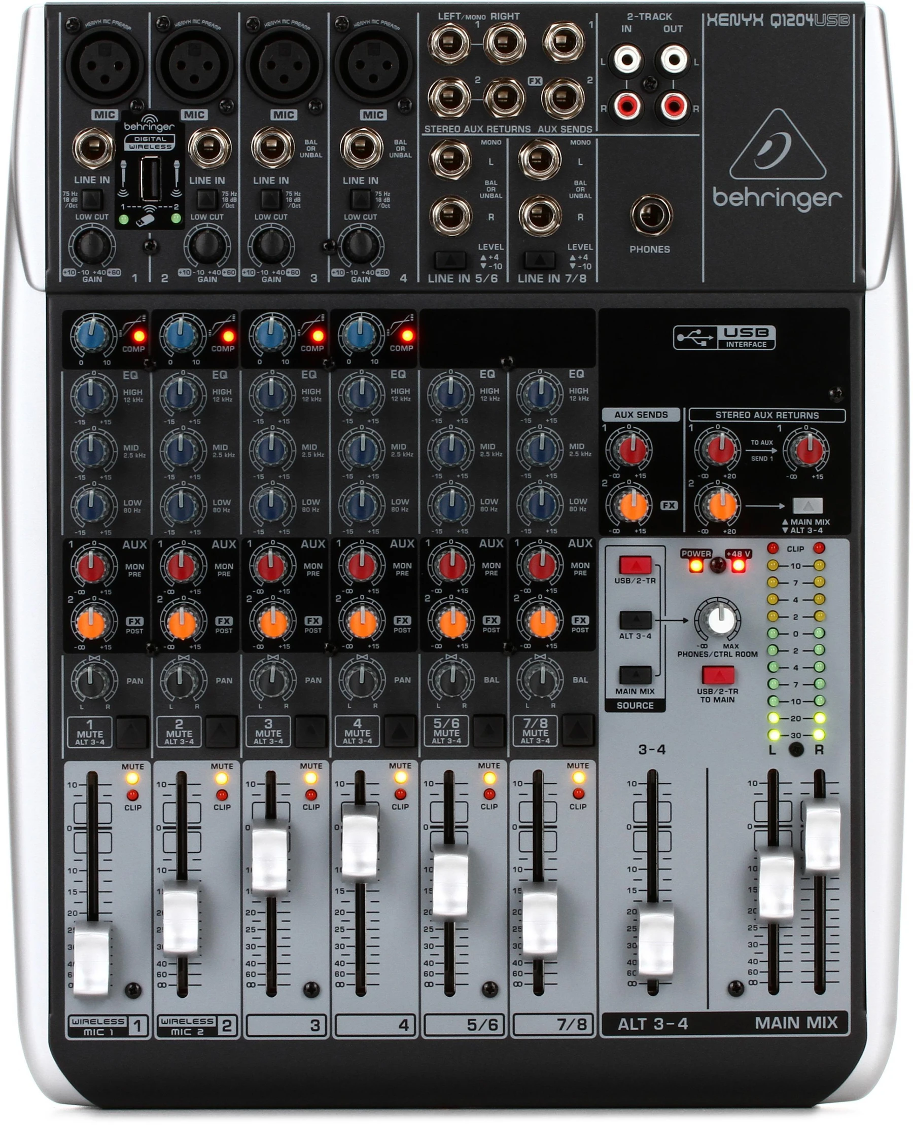 Behringer Xenyx Q1204USB USB 调音台